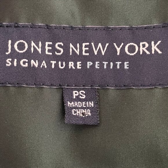 Jones New York Signature Petite Polyester Jacket Emerald Green Sz PS  NWOT - Picture 14 of 16